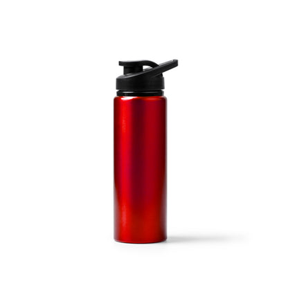 Botella de aluminio reciclado metalizada 800 ml · Rojo