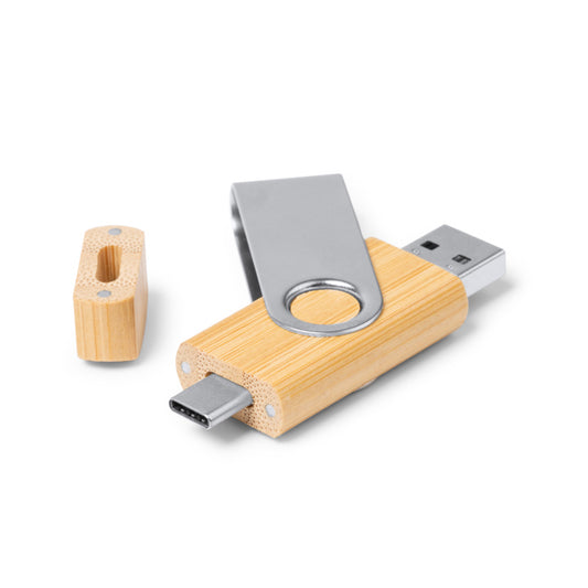 Memoria USB 32 GB de bambú con USB-C