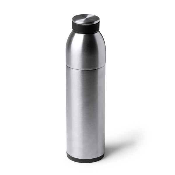 Botella 2 en 1 con vaso térmico de acero inoxidable