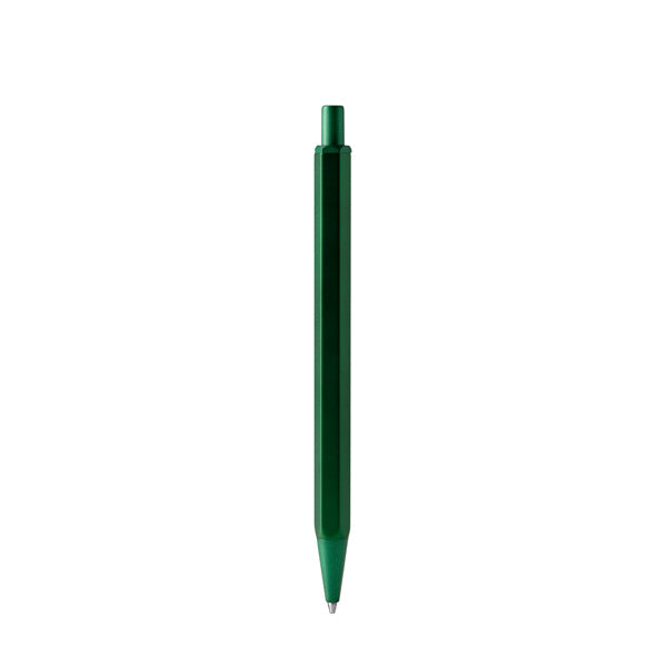 Bolígrafo metálico hexagonal · Verde Helecho