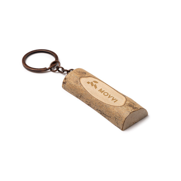 Llavero tronco de madera