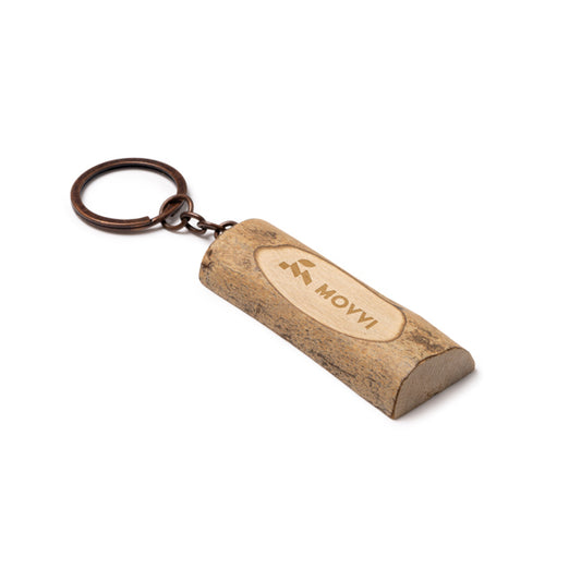 Llavero tronco de madera