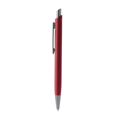 Bolígrafo de aluminio reciclado tacto suave · Rojo