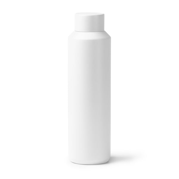 Botella térmica de acero reciclado 600 ml · Blanco