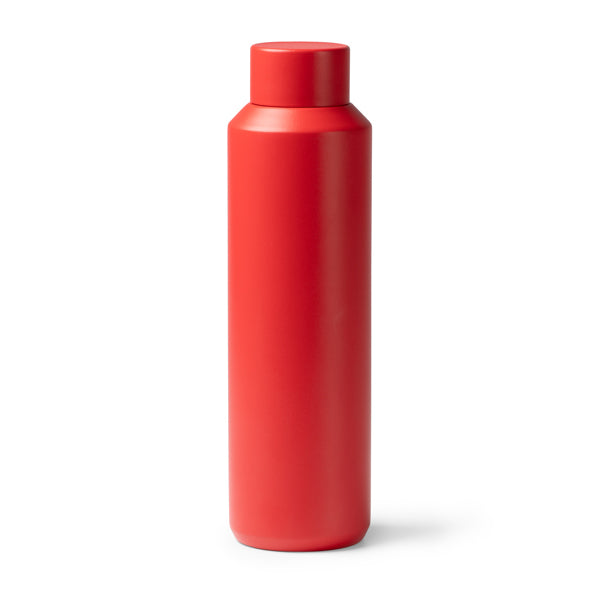 Botella térmica de acero reciclado 600 ml · Rojo