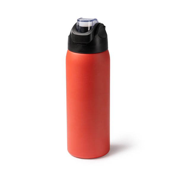 Botella térmica de acero reciclado 930 ml con tapa transparente