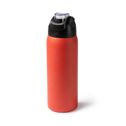 Botella térmica de acero reciclado 930 ml con tapa transparente