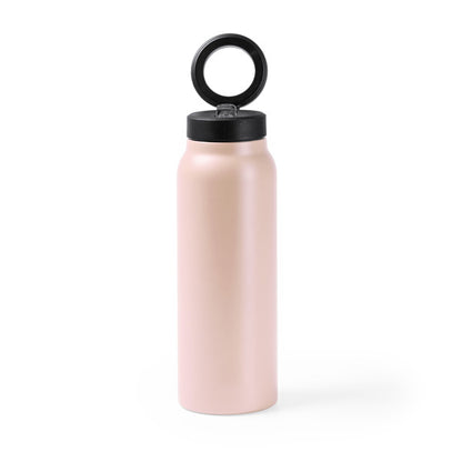 Botella térmica 750 ml con soporte magnético para móvil · Nude