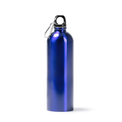 Botella de acero reciclado metalizada 750 ml con mosquetón · Royal