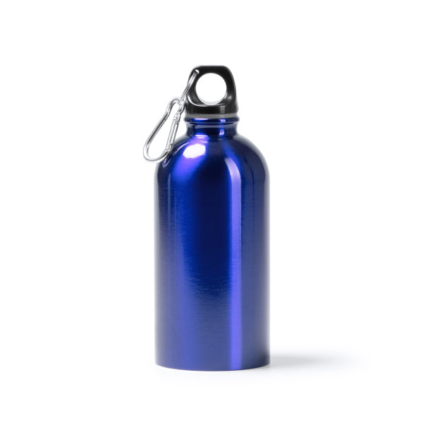 Botella de acero reciclado 500 ml con mosquetón · Royal