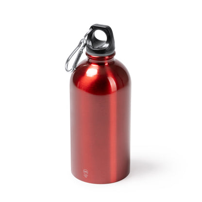 Botella de acero reciclado 500 ml con mosquetón
