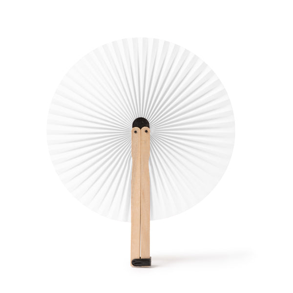 Paipái plegable de madera · Blanco