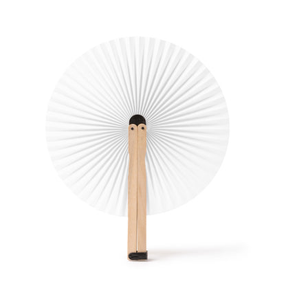Paipái plegable de madera · Blanco