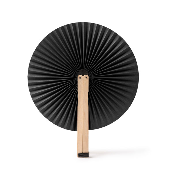 Paipái plegable de madera · Negro