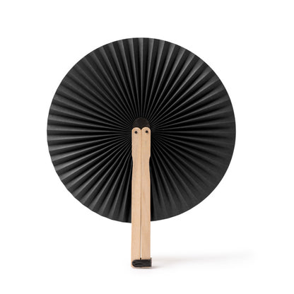 Paipái plegable de madera · Negro