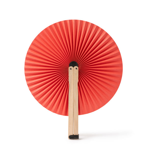 Paipái plegable de madera · Rojo
