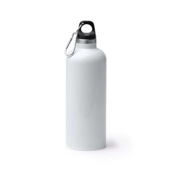 Botella térmica blanca 500 ml con mosquetón · Blanco