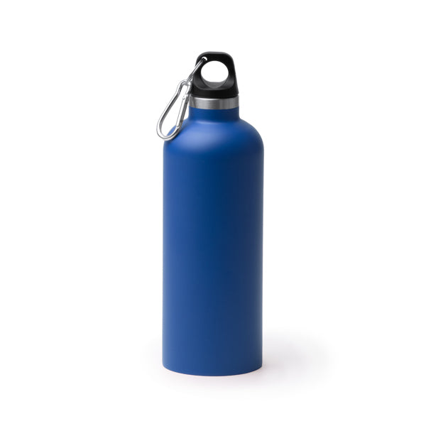 Botella térmica blanca 500 ml con mosquetón · Royal