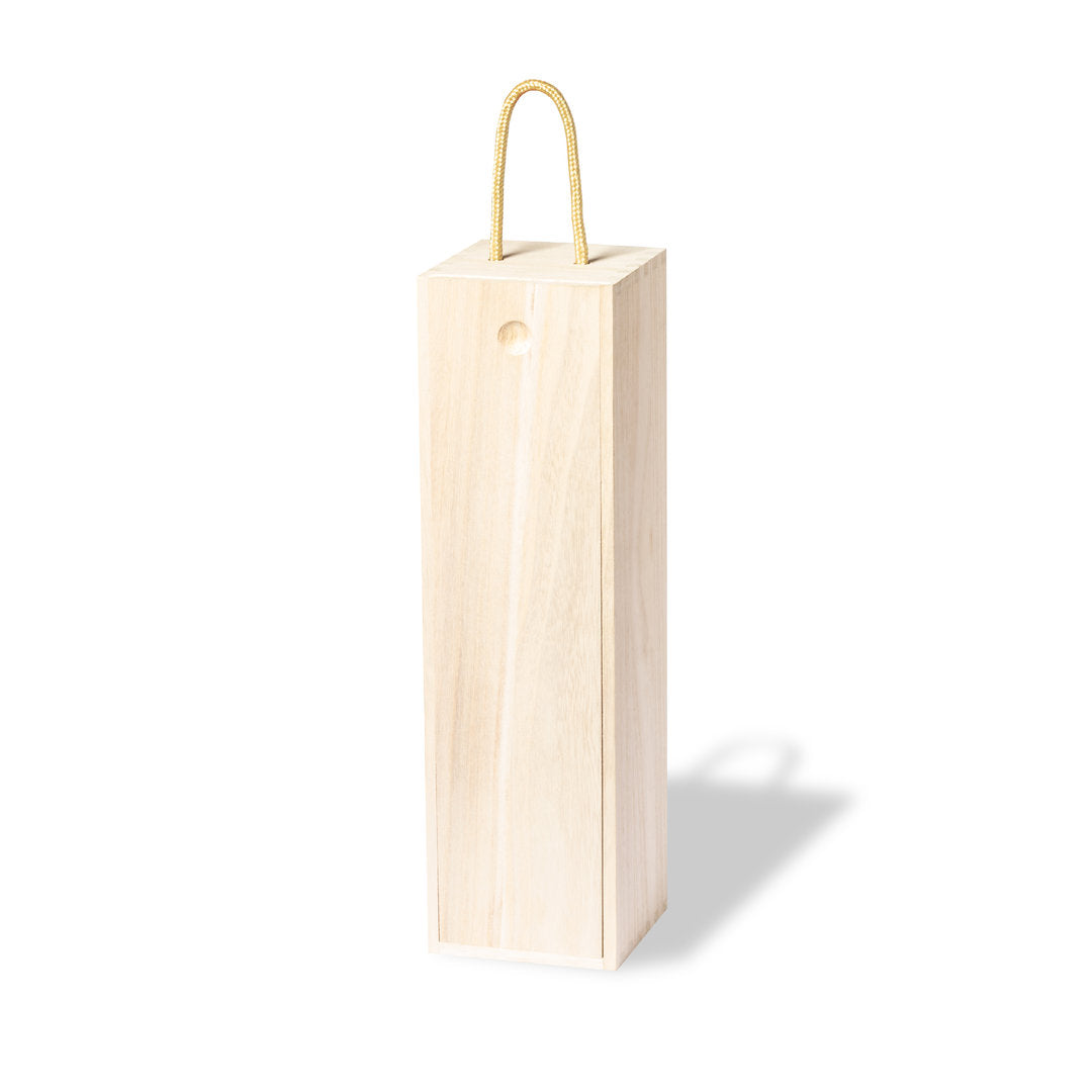 Caja de madera para botella
