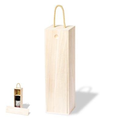 Caja de madera para botella