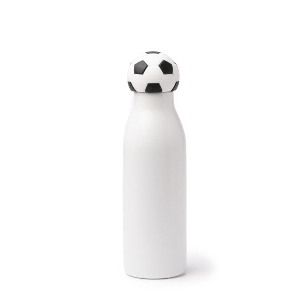Botella térmica 550 ml con funda deportiva en el tapón · Futbol