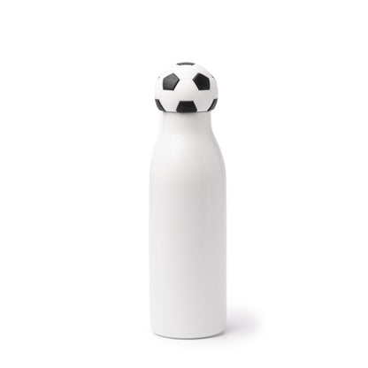 Botella térmica 550 ml con funda deportiva en el tapón · Futbol