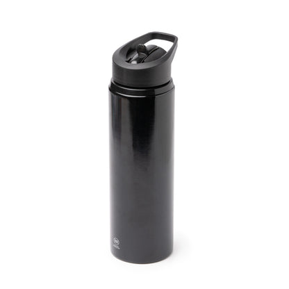 Botella de acero reciclado 700 ml con pajita abatible