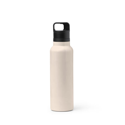Botella térmica de acero reciclado 750 ml con botón · Beige