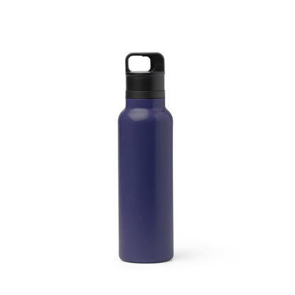 Botella térmica de acero reciclado 750 ml con botón · Marino
