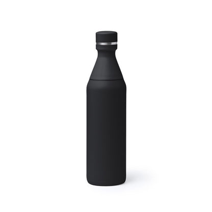 Botella térmica de acero inoxidable 550 ml con doble apertura · Negro