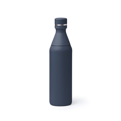 Botella térmica de acero inoxidable 550 ml con doble apertura · Marino