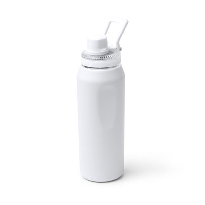Botella térmica de acero reciclado 600 ml con tapa translúcida