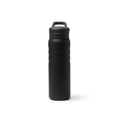 Botella térmica 710 ml con pajita y bloqueo · Negro
