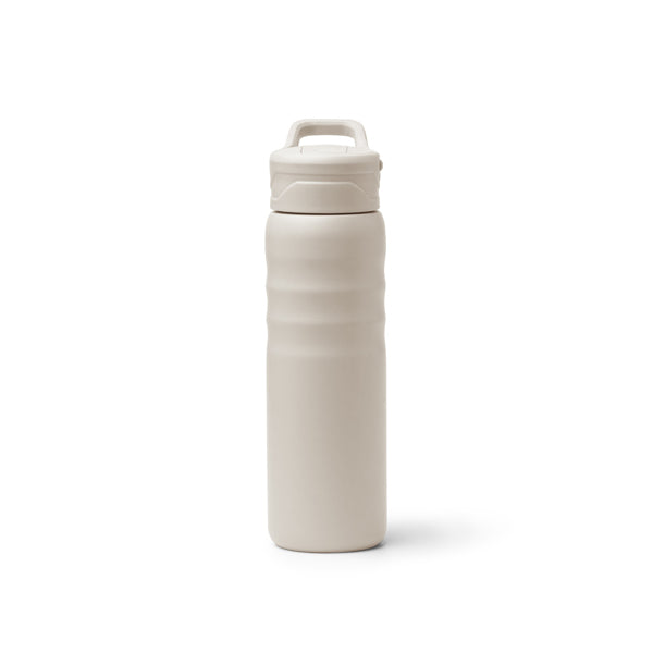 Botella térmica 710 ml con pajita y bloqueo · Beige