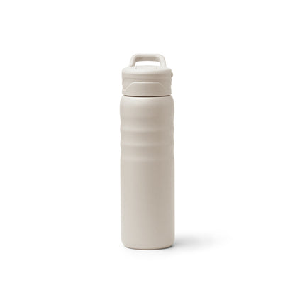 Botella térmica 710 ml con pajita y bloqueo · Beige