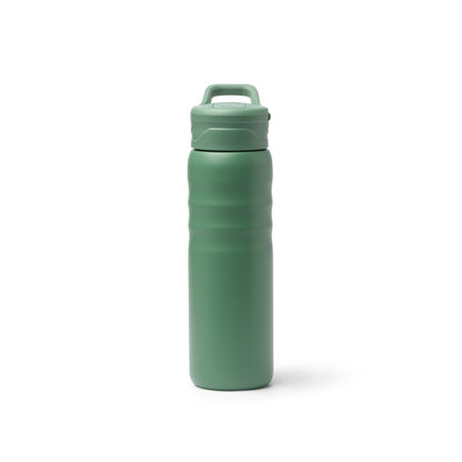 Botella térmica 710 ml con pajita y bloqueo · Verde Salvia