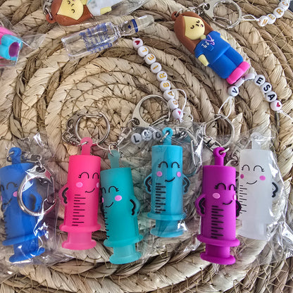 Rompe ampollas jeringa de goma – Personalizable con nombre