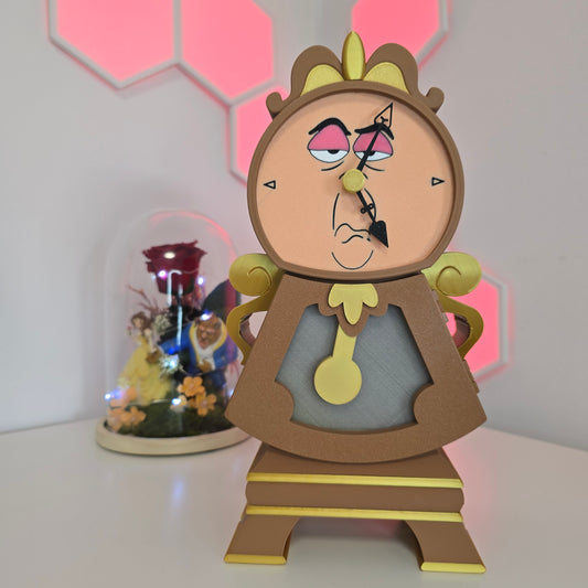 Reloj guardaobjetos de Cogsworth – La Bella y la Bestia
