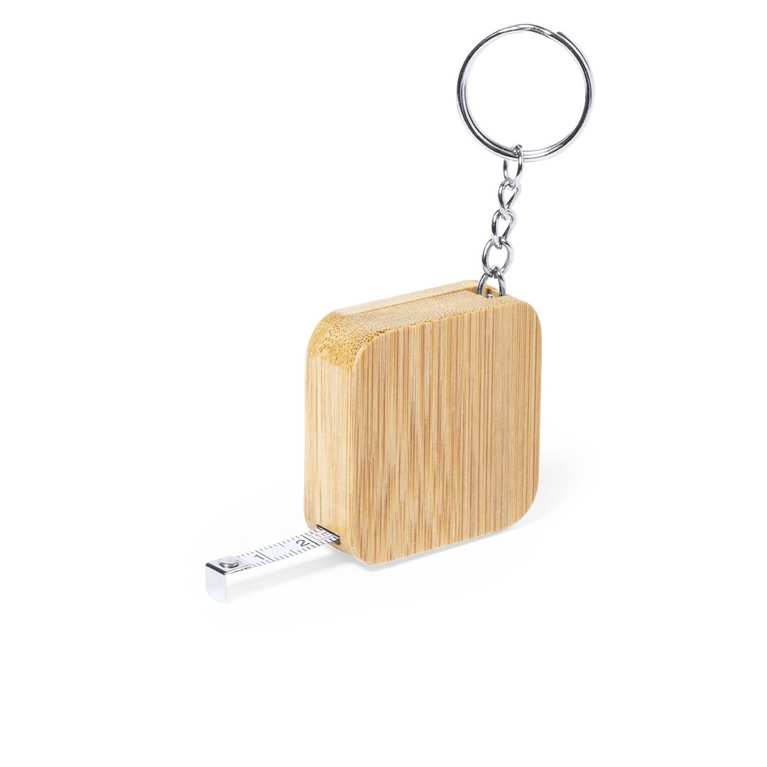 Llavero Flexómetro de Bambú Personalizado - Regalo Día del Padre