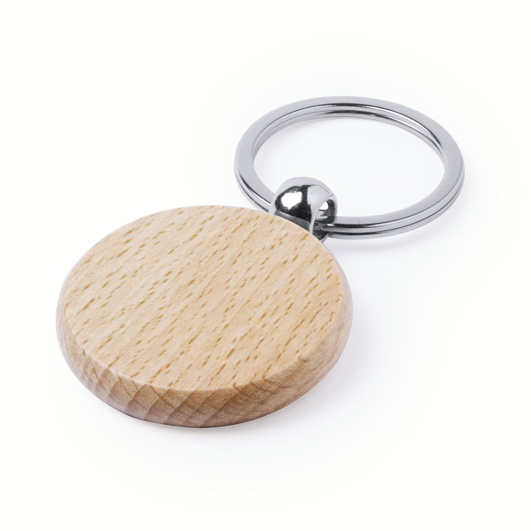Llavero Madera de Haya Personalizado - Grabado Láser de Alta Precisión
