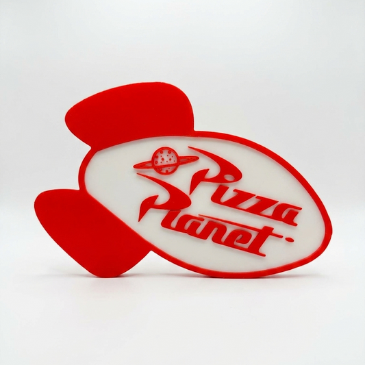 Letrero 3D Pizza Planet – Cartel Decorativo de Colección 🚀