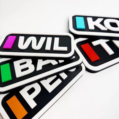 Letrero F1 Personalizado – Nombre Estilo Fórmula 1 🏎️🏁