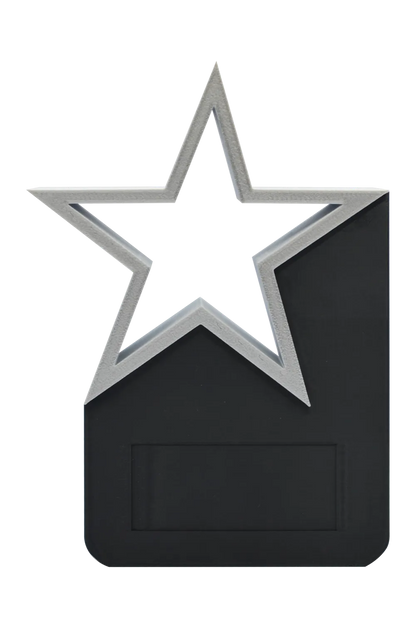 Trofeo estrella con color personalizable