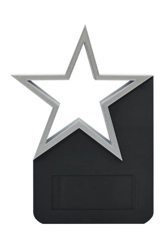 Trofeo estrella con color personalizable