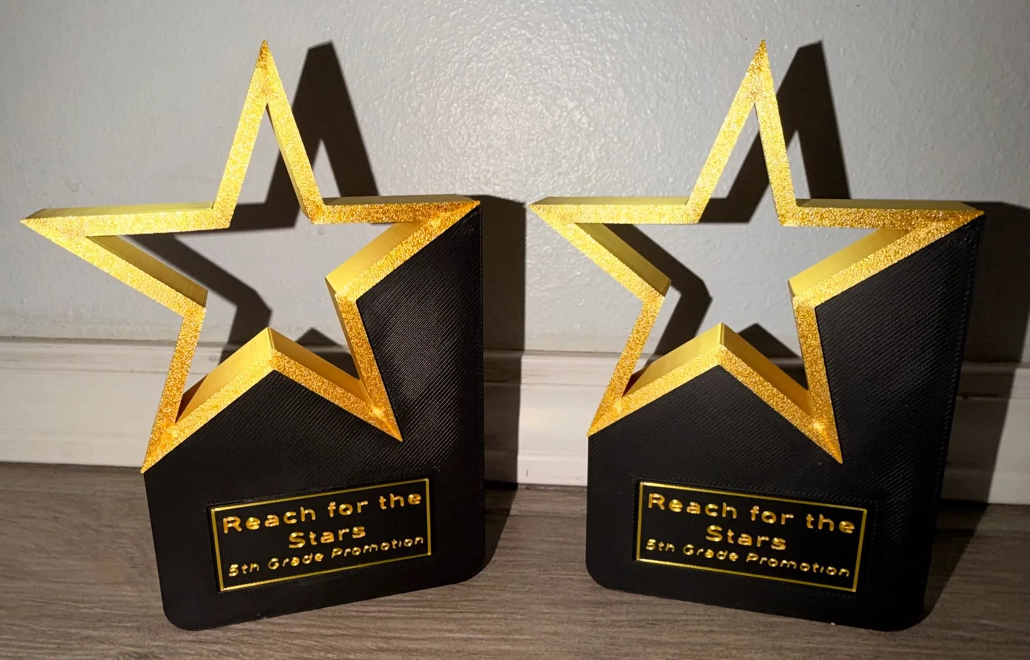 Trofeo estrella con color personalizable