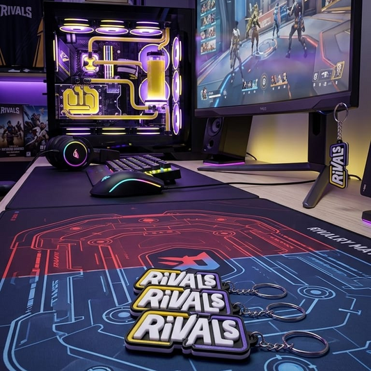 Llavero 3D Rivals - Logo Videojuego Gamer