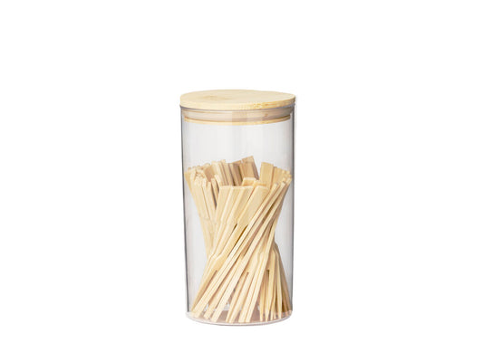 Bote con 50 palillos de bambú