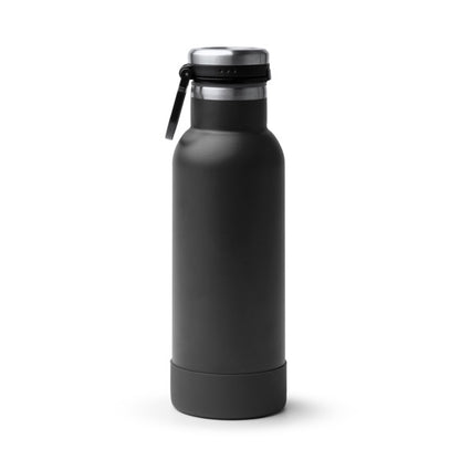 Botella térmica 480 ml con base antideslizante · Negro