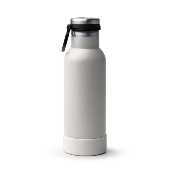 Botella térmica 480 ml con base antideslizante · Gris