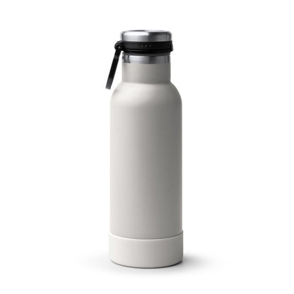 Botella térmica 480 ml con base antideslizante · Gris